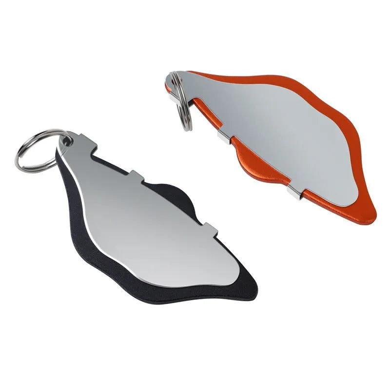 Mountain bike disc brake pads in black and orange with scratch proof grinding surface