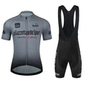 Loop road bike short sleeve cycling suit in breathable polyester fabric.