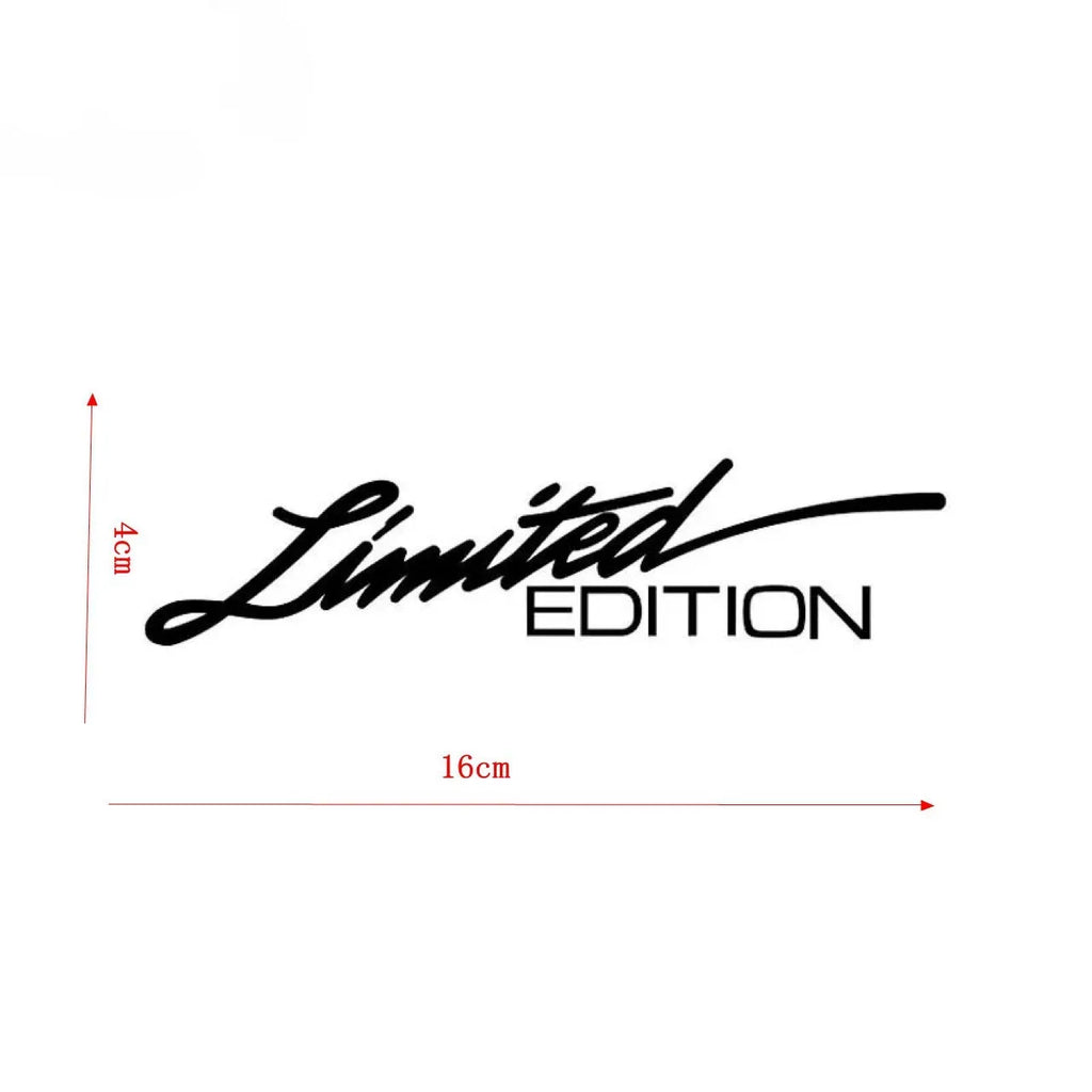 Black laser reflective car sticker with text design on PET vinyl for vehicle personalisation
