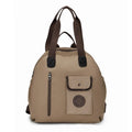 Large lightweight outdoor nylon backpack in black, khaki, or green with sandwich pockets, showing 48cm height.