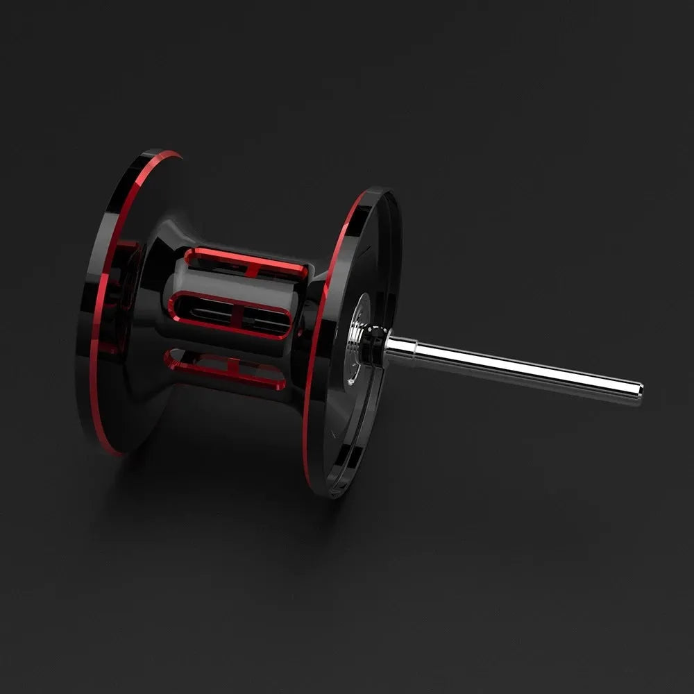Drip Wheel spinning fishing reel with metal body, showing left and right hand wheel options.