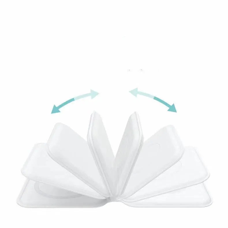 White folding dual wireless charger for iPhone and Apple Watch, 19mm thin, magnetic, Type-C