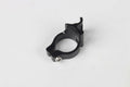 Black aluminium alloy clamp ring with 28.6mm diameter for vehicle steel frames.