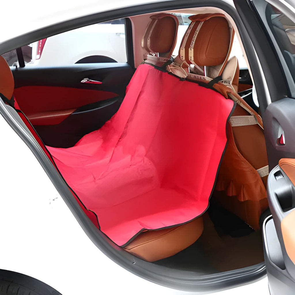 135cm car pet pad with waterproof 600D Oxford fabric in red colour for dogs and cats