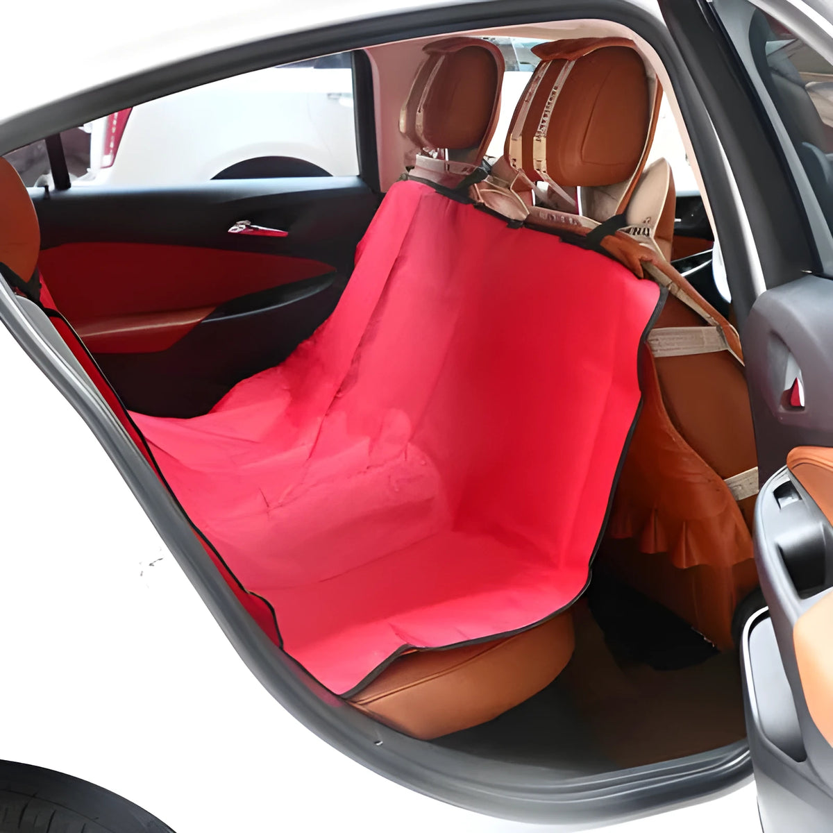 135cm car pet pad with waterproof 600D Oxford fabric in red colour for dogs and cats