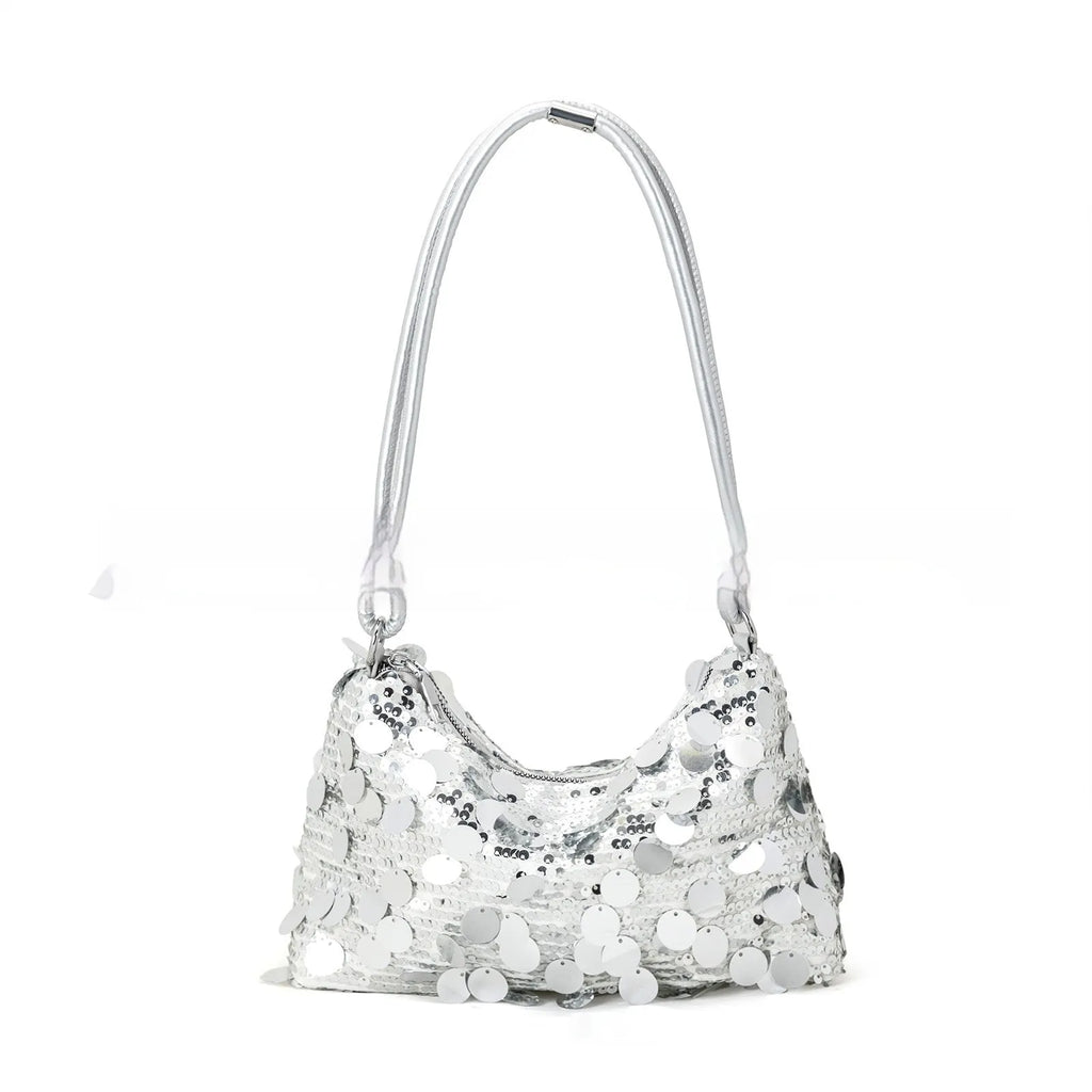 Women's polyester crossbody shoulder bag in black colour showing sandwich pocket construction