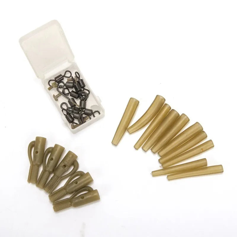 European carp fishing 30-piece accessory set with anti-winding pipes and threaded hoses