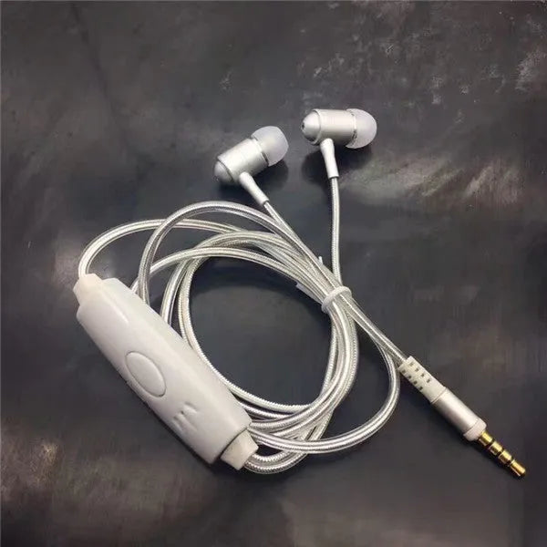 Magic Light LED earphones with illuminated cable and aluminium earpieces, showing blue colour variant.