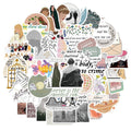 Waterproof luggage stickers with cartoon graffiti designs measuring 4-6cm from mildew album series
