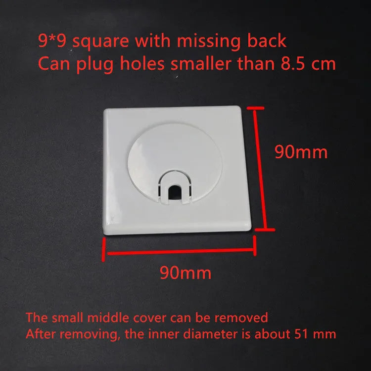 ABS decorative sticker covering ring for wall holes with 3M adhesive in multiple styles