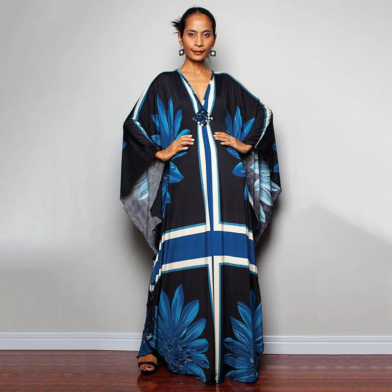 Women's loose chemical fibre blend sun protection robe bikini cover up