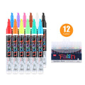 Fluorescent board highlighter with 6mm tip showing oblique pen shape and plastic shell construction
