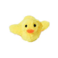 Yellow flapping duck interactive cat toy with removable plush cover and USB charging cable