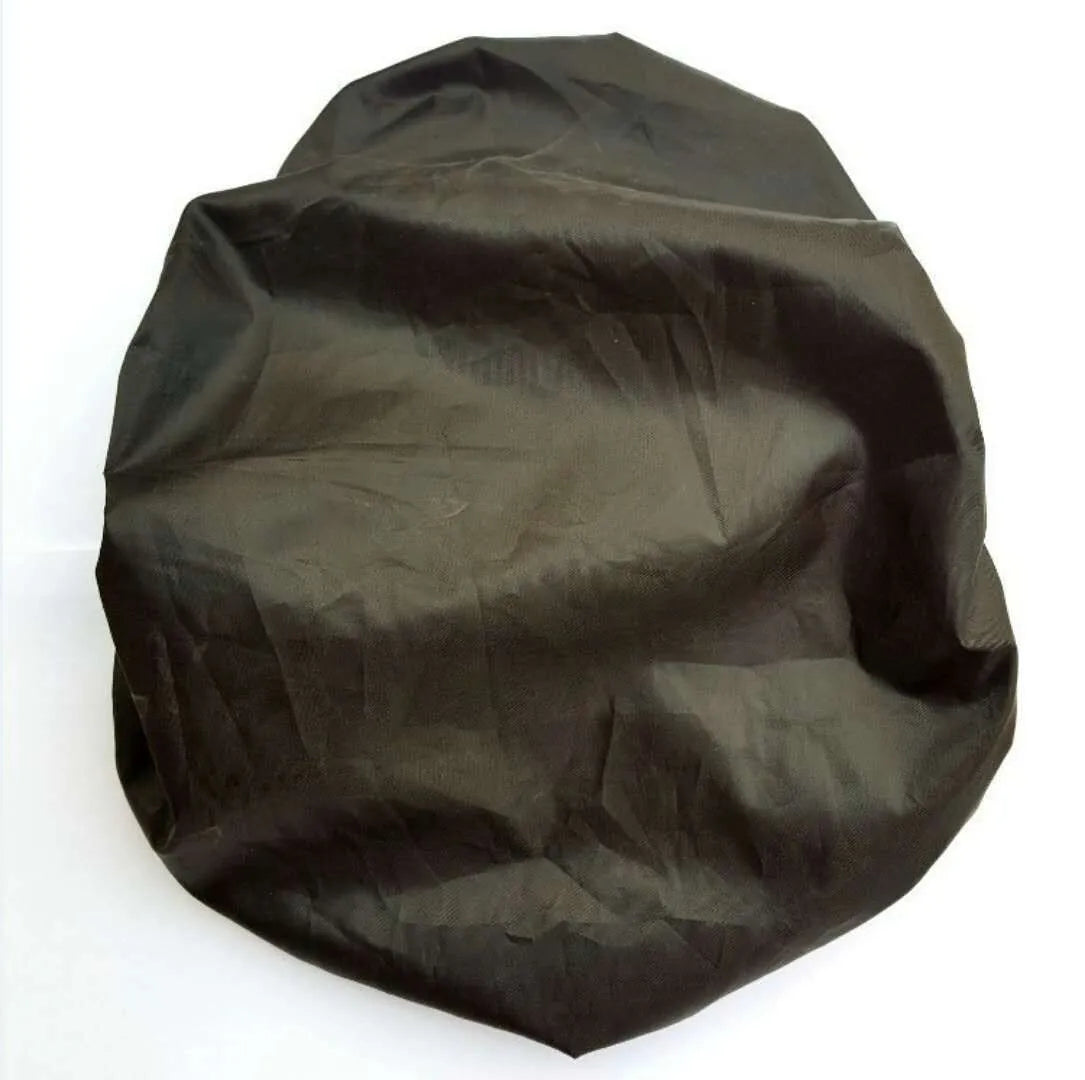 Bicycle saddle cushion with silicone padding, spring suspension, and accessories including waterproof cover and tools