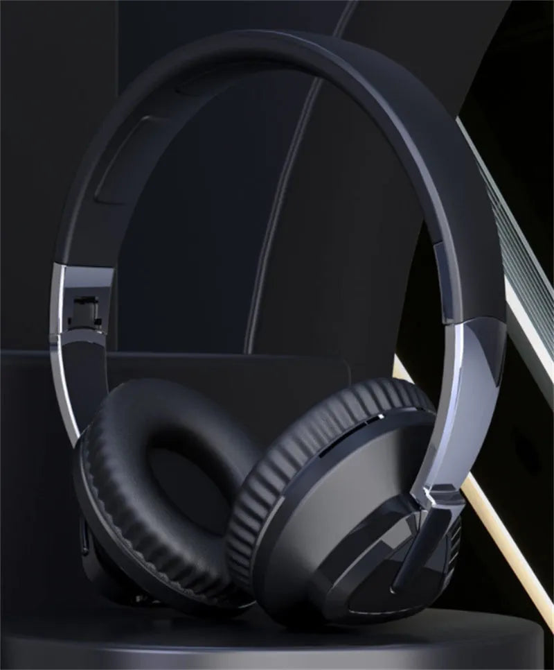 H3 wireless Bluetooth over-ear headset in black, showing all-inclusive ear cups and inline controls.