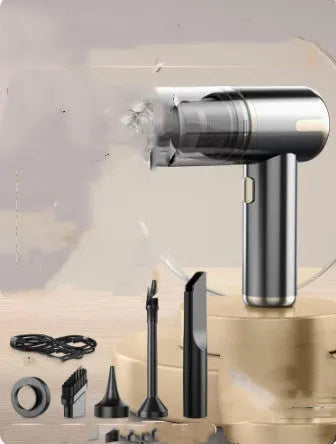 Wireless handheld car vacuum cleaner with attachments for interior cleaning