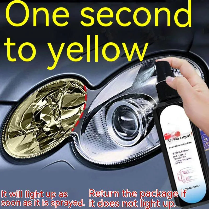 100 ml bottle of car headlight restoration liquid for cloudy lens repair treatment