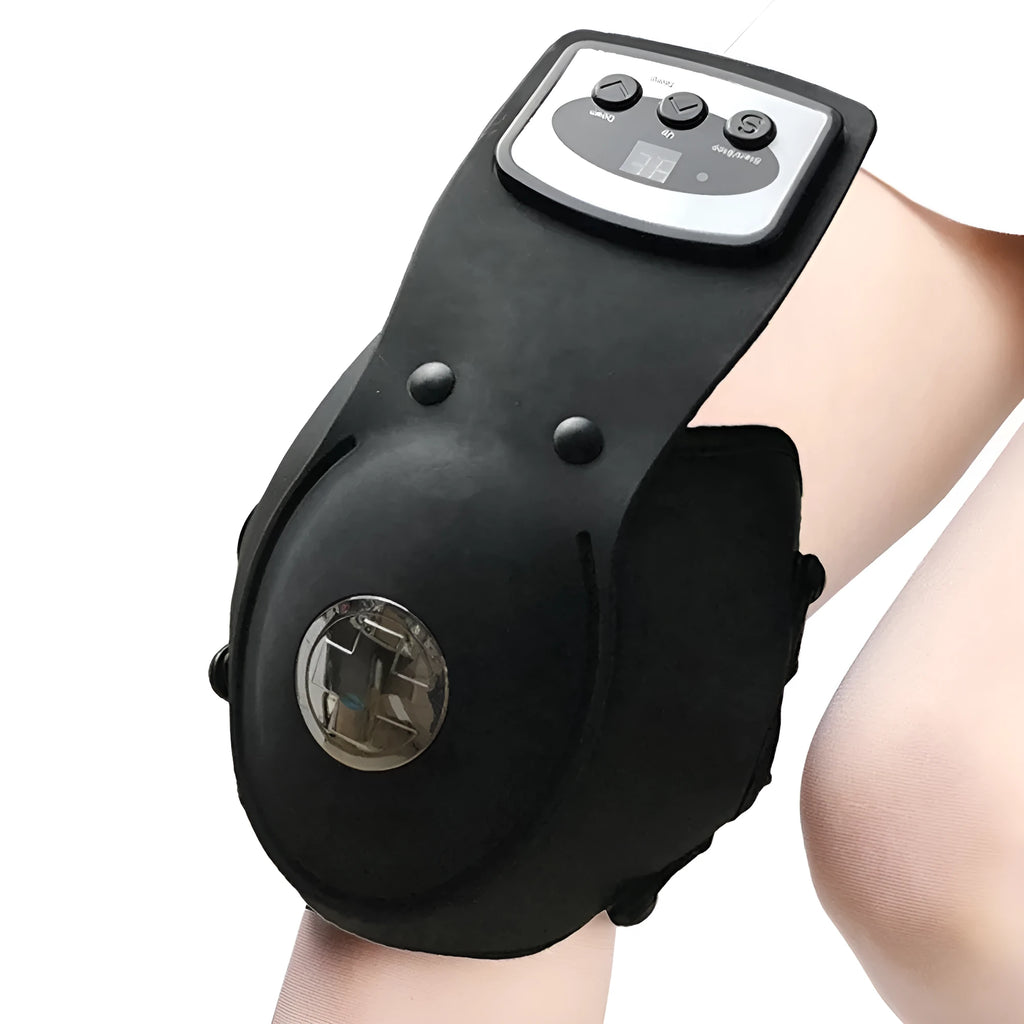Infrared knee and shoulder massager with heat settings, knee pads, and shoulder pads