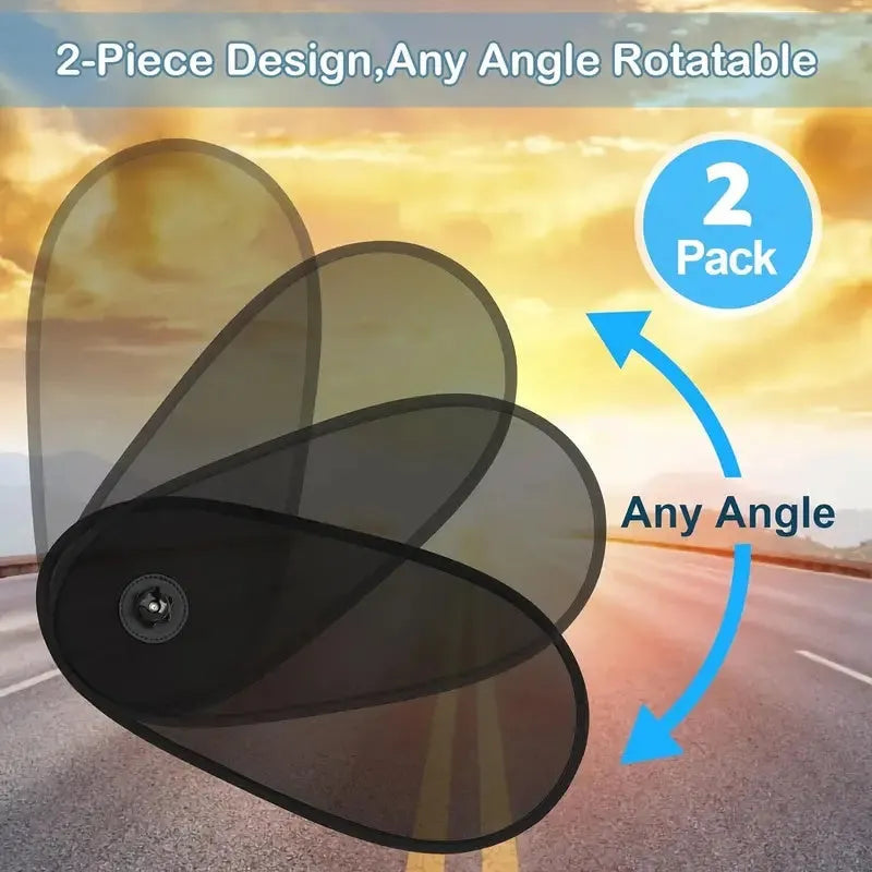 Breathable stretchy car window shade with suction cups for baby sun protection