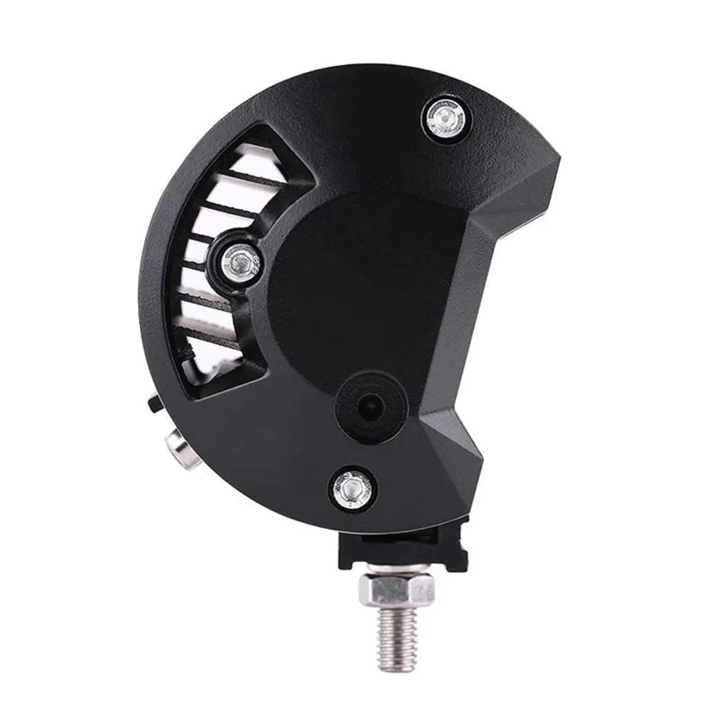 5-inch black LED work lamp with die-cast aluminium shell for off-road vehicles