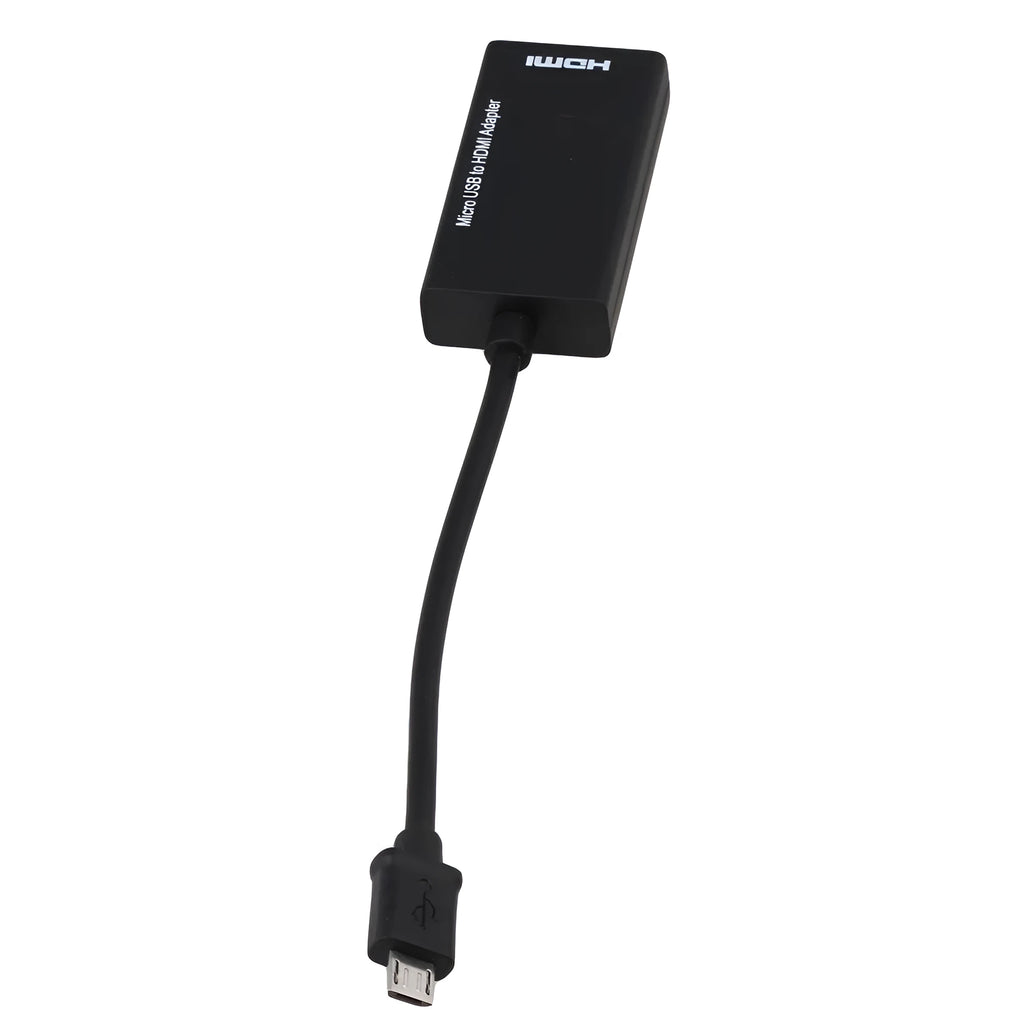 Black HD to HDMI adapter cable showing component RCA plugs and HDMI connector.