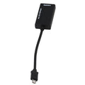 Black HD to HDMI adapter cable showing component RCA plugs and HDMI connector.
