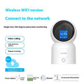 Zhou Shi wireless indoor security camera with large screen display mounted on wall