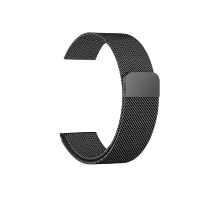 Stainless steel watch strap in silver colour for 38mm to 44mm watches with 22mm lug width