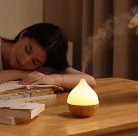 Asakusa wood grain finish 100ml USB aroma diffuser with vase shape