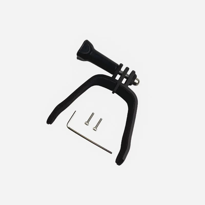 FPV drone panoramic camera expansion bracket with 3D printed hard plastic construction and soft sponge contact