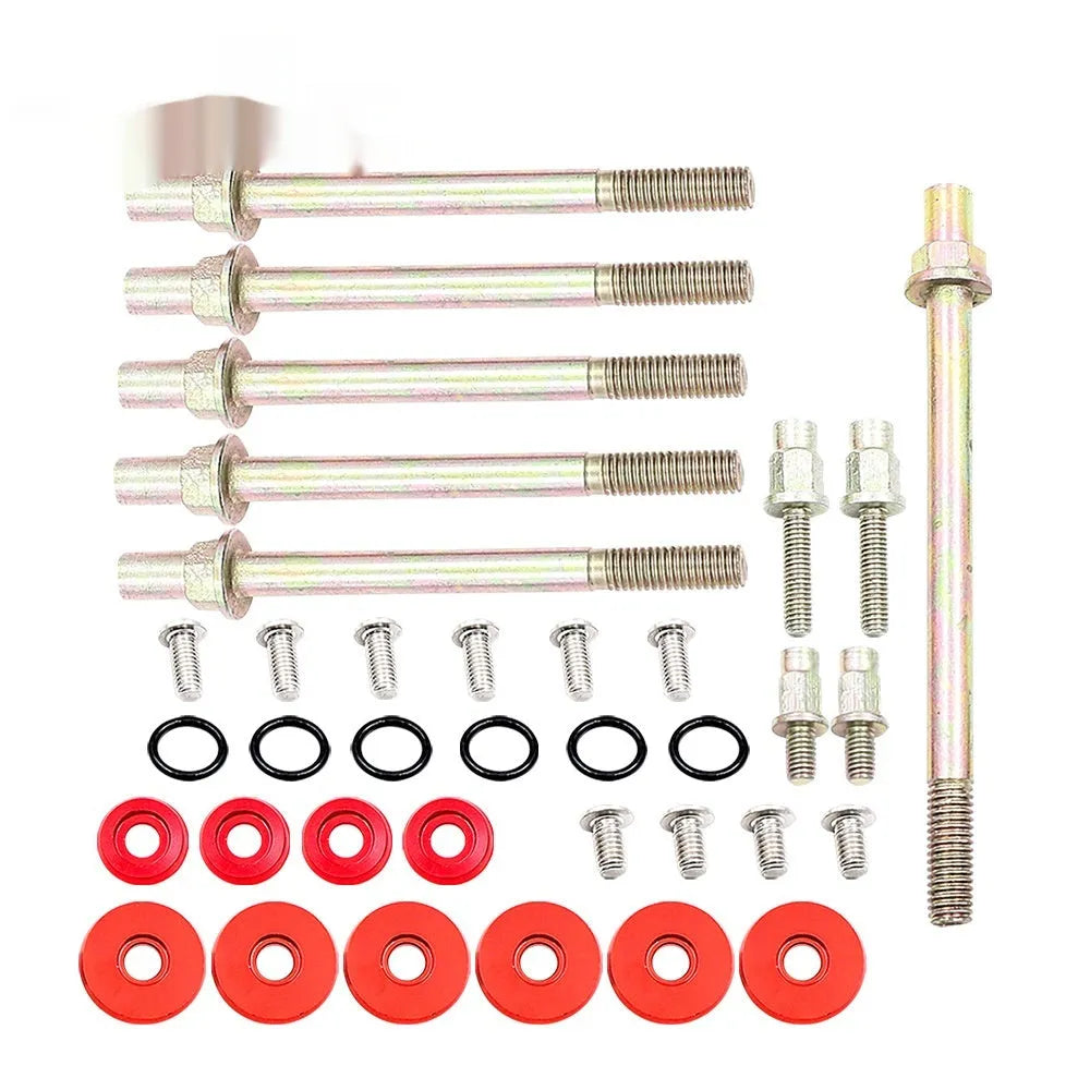 Honda Civic K Series aluminium alloy engine gasket kit in Black, Blue, Red or Silver colours