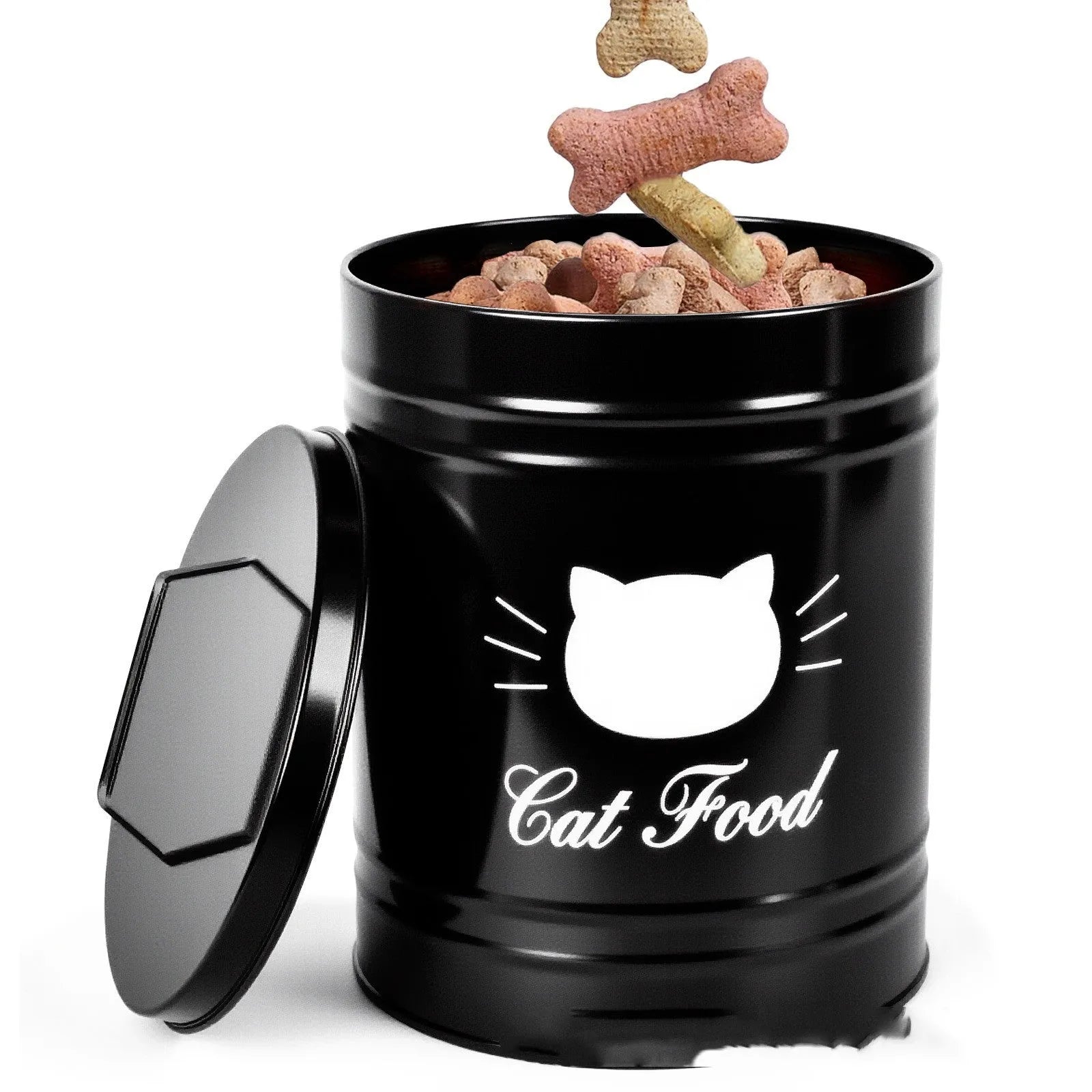 Round iron sheet storage container with moisture-proof properties and 301-500ml capacity