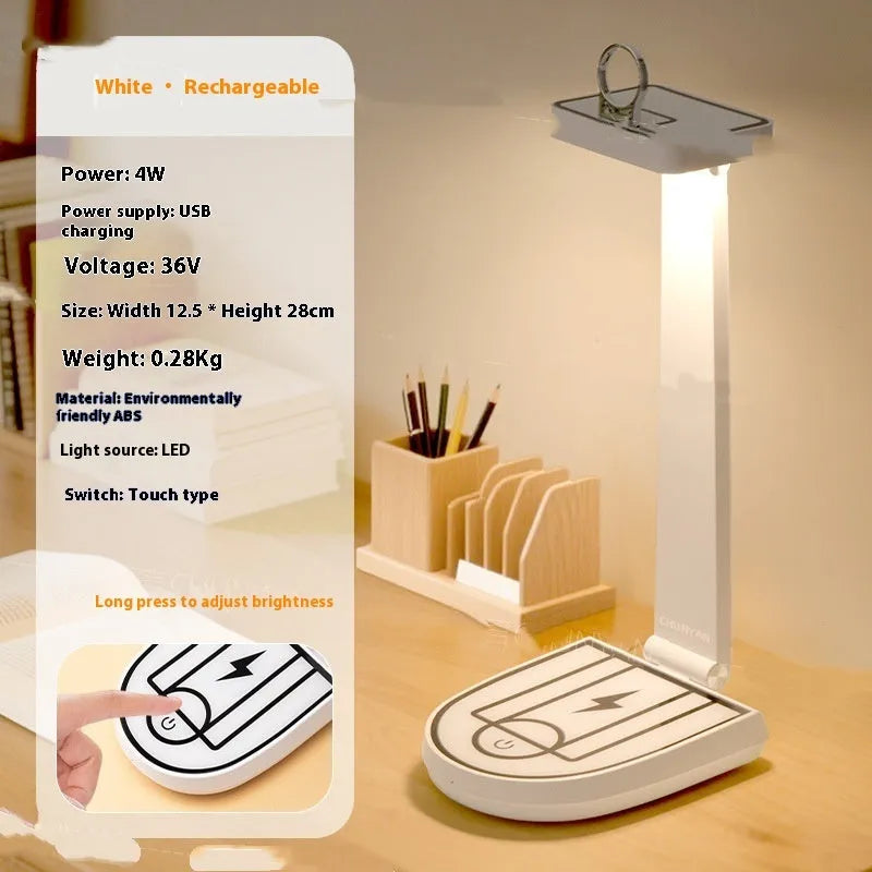 Basketball stand table lamp in black or white with touch control and optional 15W wireless phone charging