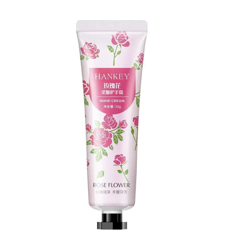 30g tube of fruit hand cream for moisturising dry skin with multiple scent options