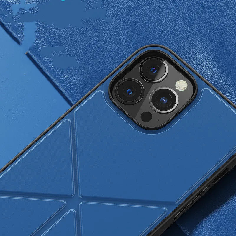 Black Element Stand Case for iPhone 13 Pro Max showing the integrated kickstand in open position.