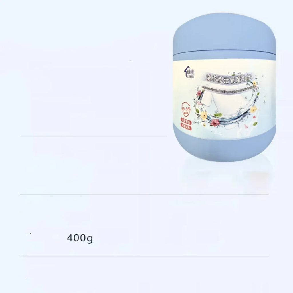 Bottle of Strong Decontamination Salt Fizzer Active Oxygen Bleaching Powder 400g enhanced version for stain removal