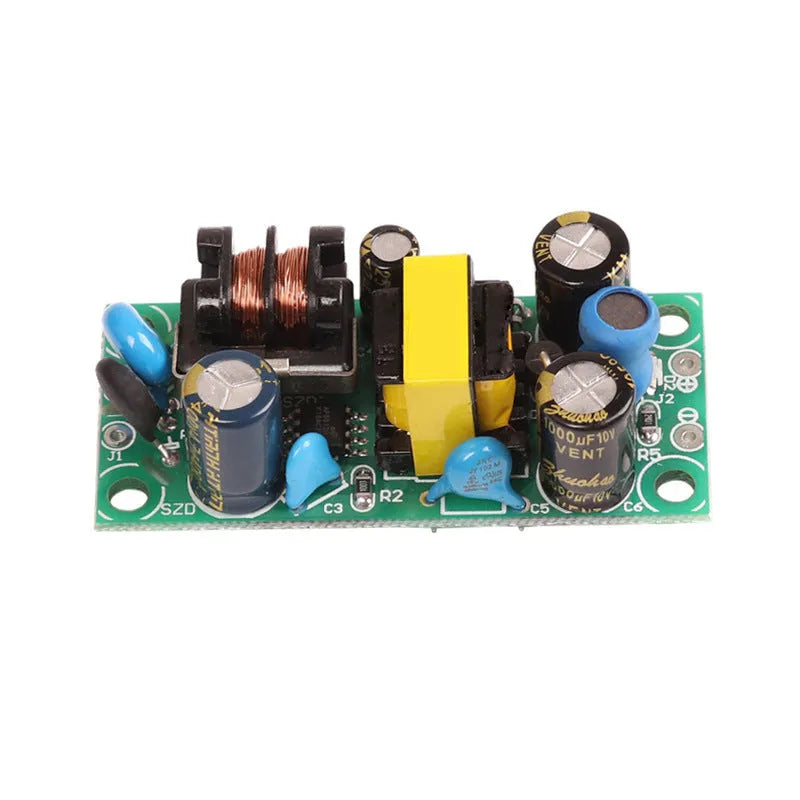 YS-U5S metal-cased switching power supply module with terminal connectors for AC input and DC output.