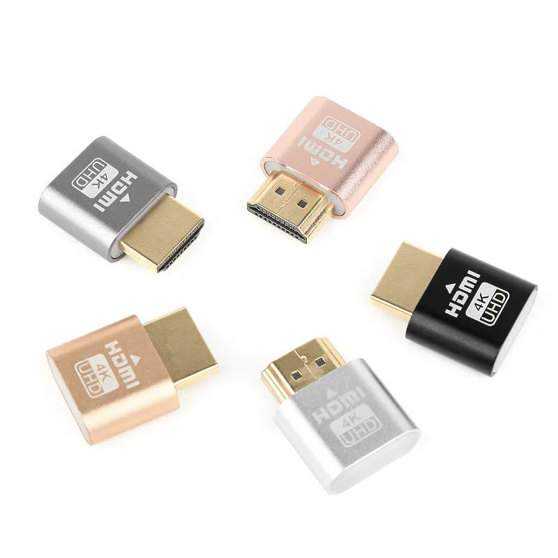 Virtual graphics card HDMI fake load adapter with 26.5mm wireless design in multiple finish options