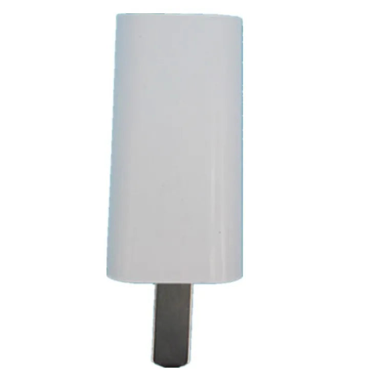 White USB wall charger adapter with 5V 1A output and CE FCC certification labels