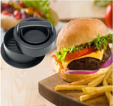 Combined meat press 12.5cm x 12.5cm x 6cm food grade ABS with non-stick coating and removable mould base