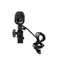 Black photography lamp holder with E27 screw port and 1.8 metre power cords