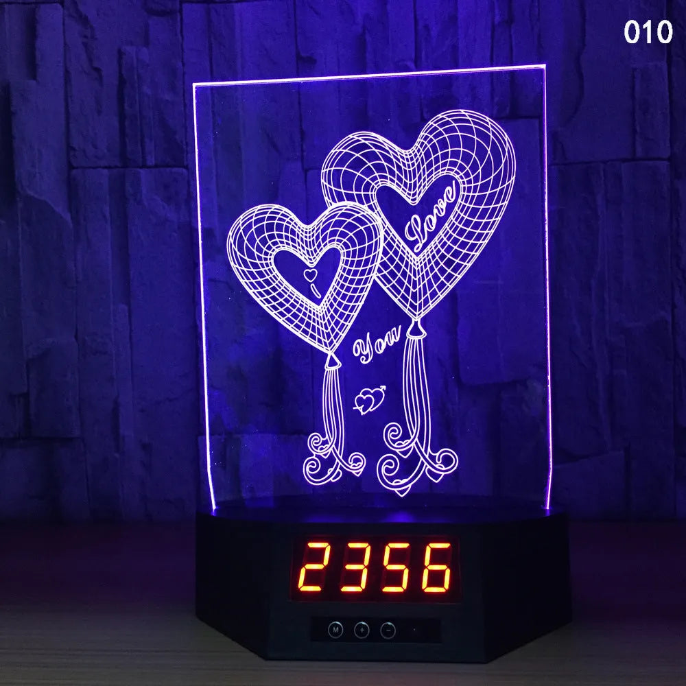 3D dolphin-shaped wireless LED table lamp with remote control on wooden surface