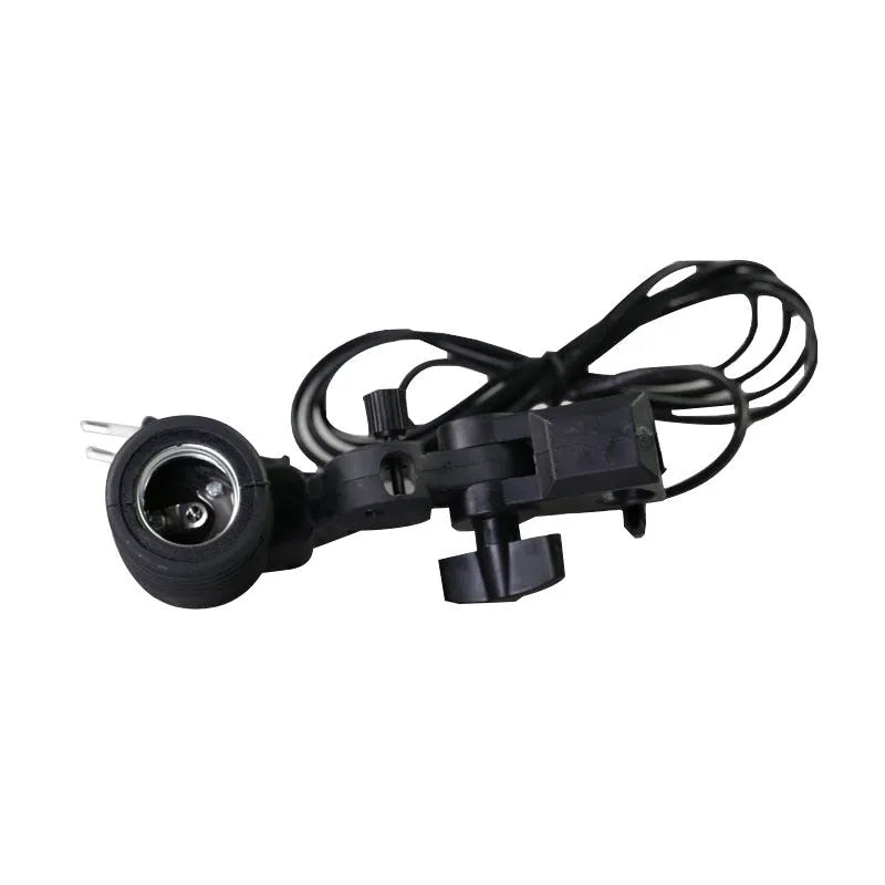 Black photography lamp holder with E27 screw port and 1.8 metre power cords