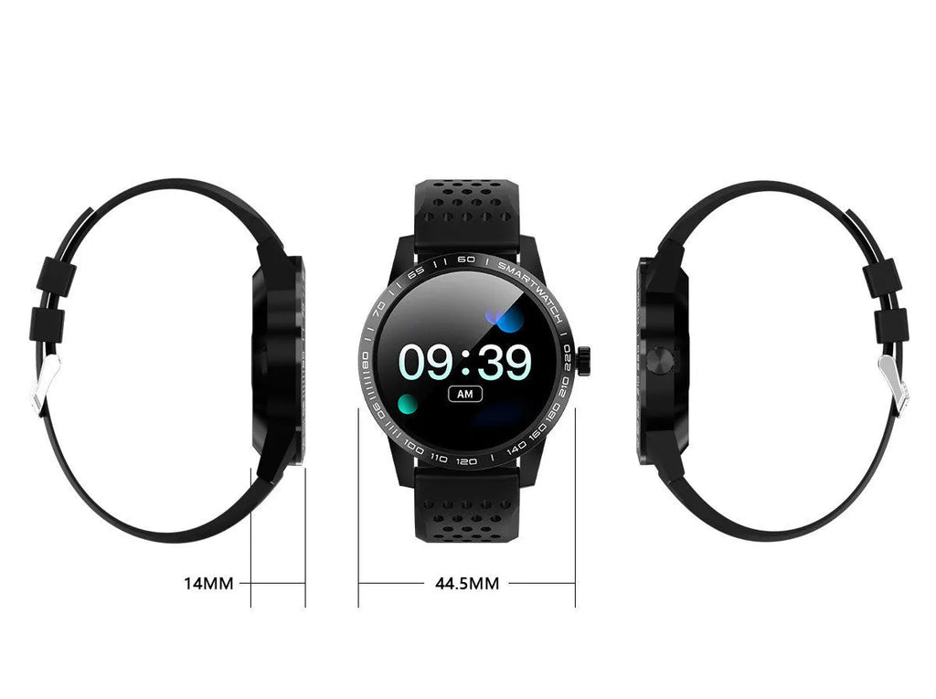 Smart bracelet with 1.3-inch colour screen displaying heart rate and fitness data