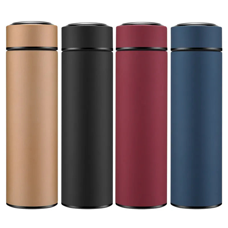 450ml stainless steel vacuum insulated water bottle in straight cup style with arrow-shaped mouth