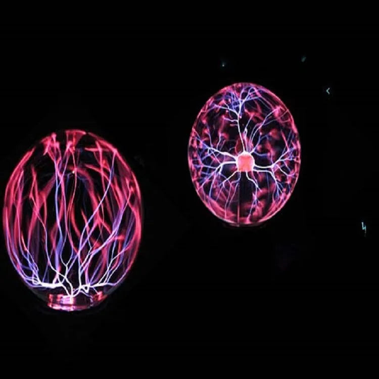 Colourful USB-powered magic ball light with a 7.62 cm glass sphere on a black ABS base.