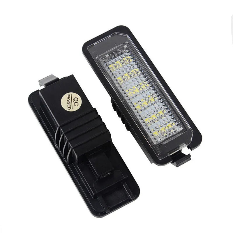 Volkswagen LED license plate light units with Canbus decoder for Golf Polo Phaeton models