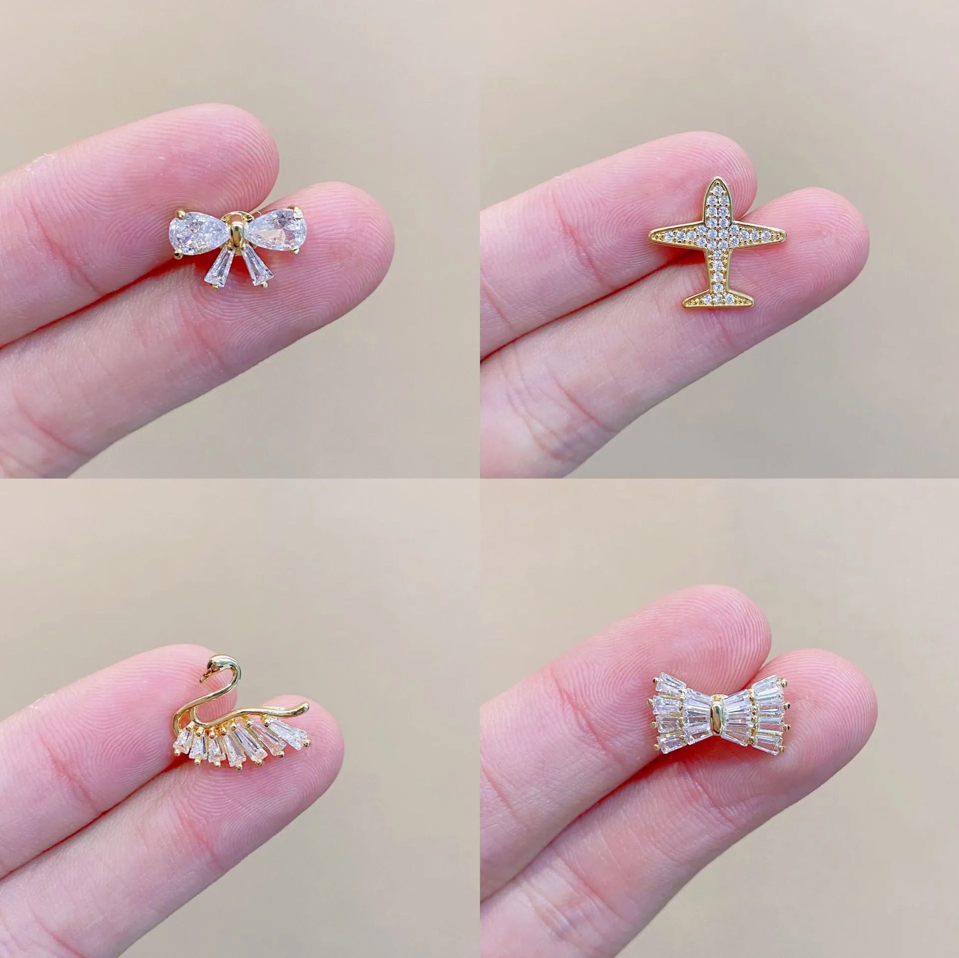 Japanese geometry-shaped copper brooch with electroplated finish for women's decorative clothing accessory
