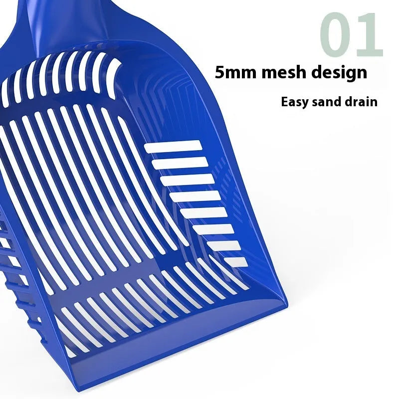 PP plastic cat litter scoop in red, yellow, or blue colours in small or medium sizes