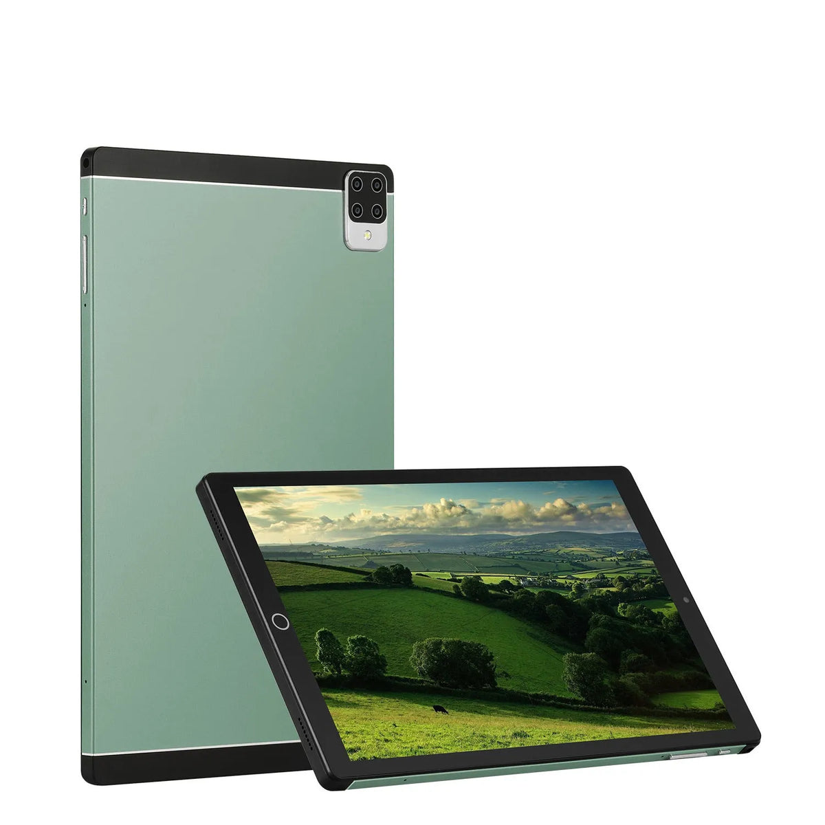 Android tablet PC with 11.6 inch IPS screen in multiple colour options showing interface